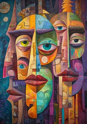 Cubist Faces Profile Picture