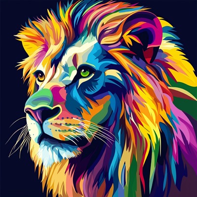 Technicolor Lion Profile Picture