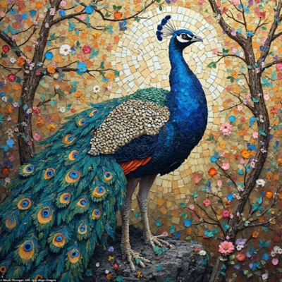 Peacock in Profile Picture