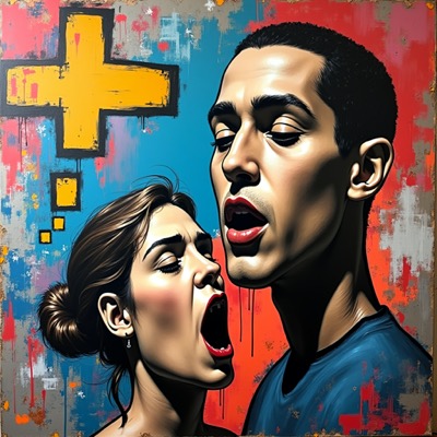 Pop Art Couple Profile Picture